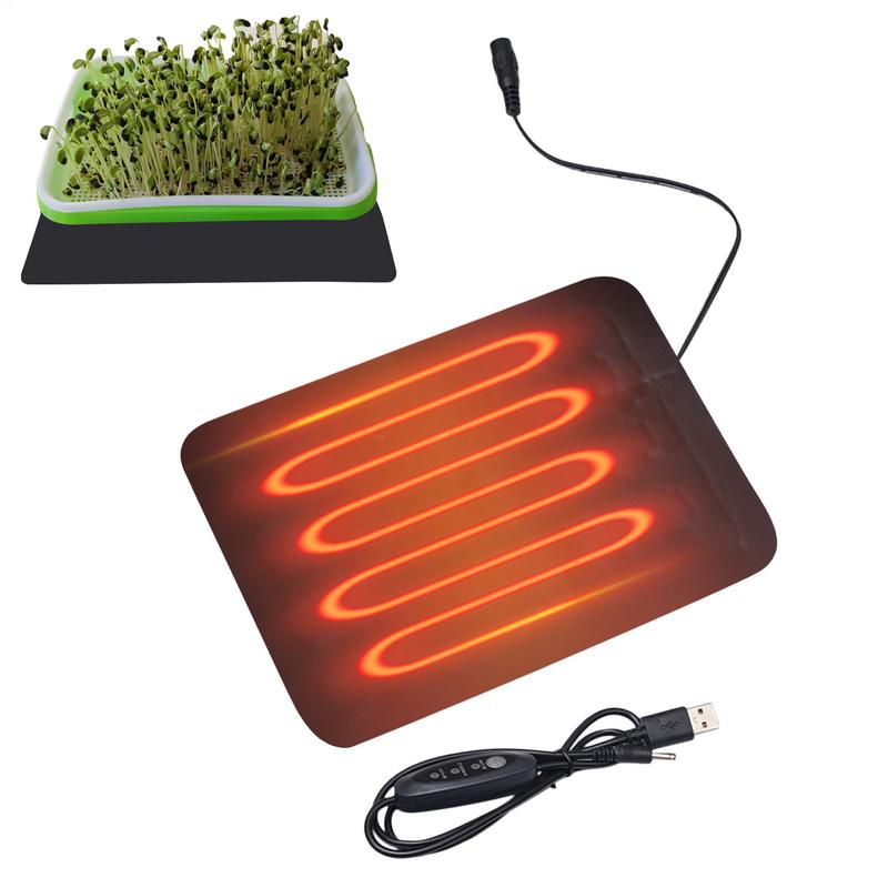 Seedling Heat Mat - ต้นกล้าความร้อนในร่มพืชการงอกกันน้ําแผ่นความร้อน Propagation Starter MAT 8.5W 45-50