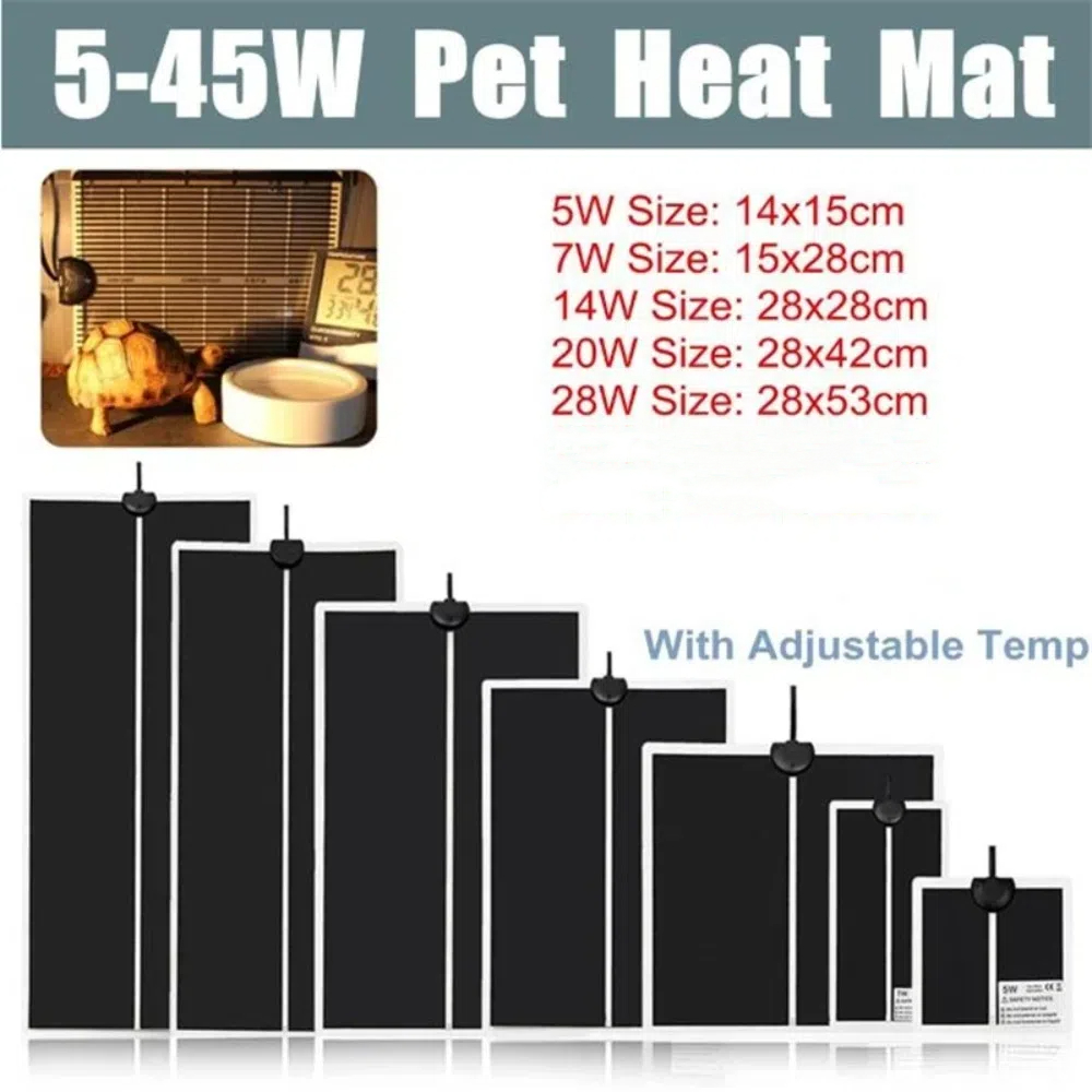 Seedling Heat Mat - แผ่นทำความร้อนสำหรับต้นกล้า 5~28 วัตต์ ป้องกันความเย็นสำหรับพืช ต้นกล้า ดอกไม้