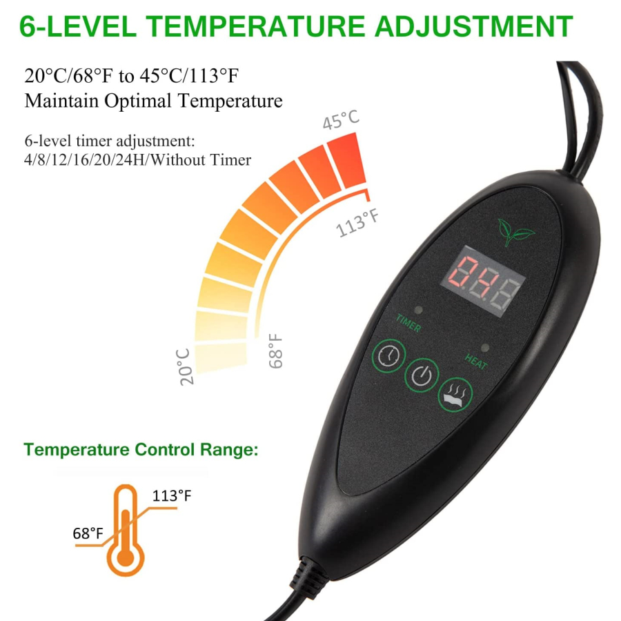 3 ขนาดอัพเกรดต้นกล้าความร้อนแผ - Seedling Heat Mat บทวิจารณ์และราคา