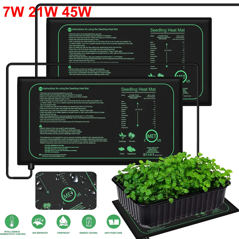 แผ่นทำความร้อนสำหรับเพาะกล้าขน - Seedling Heat Mat บทวิจารณ์และราคา