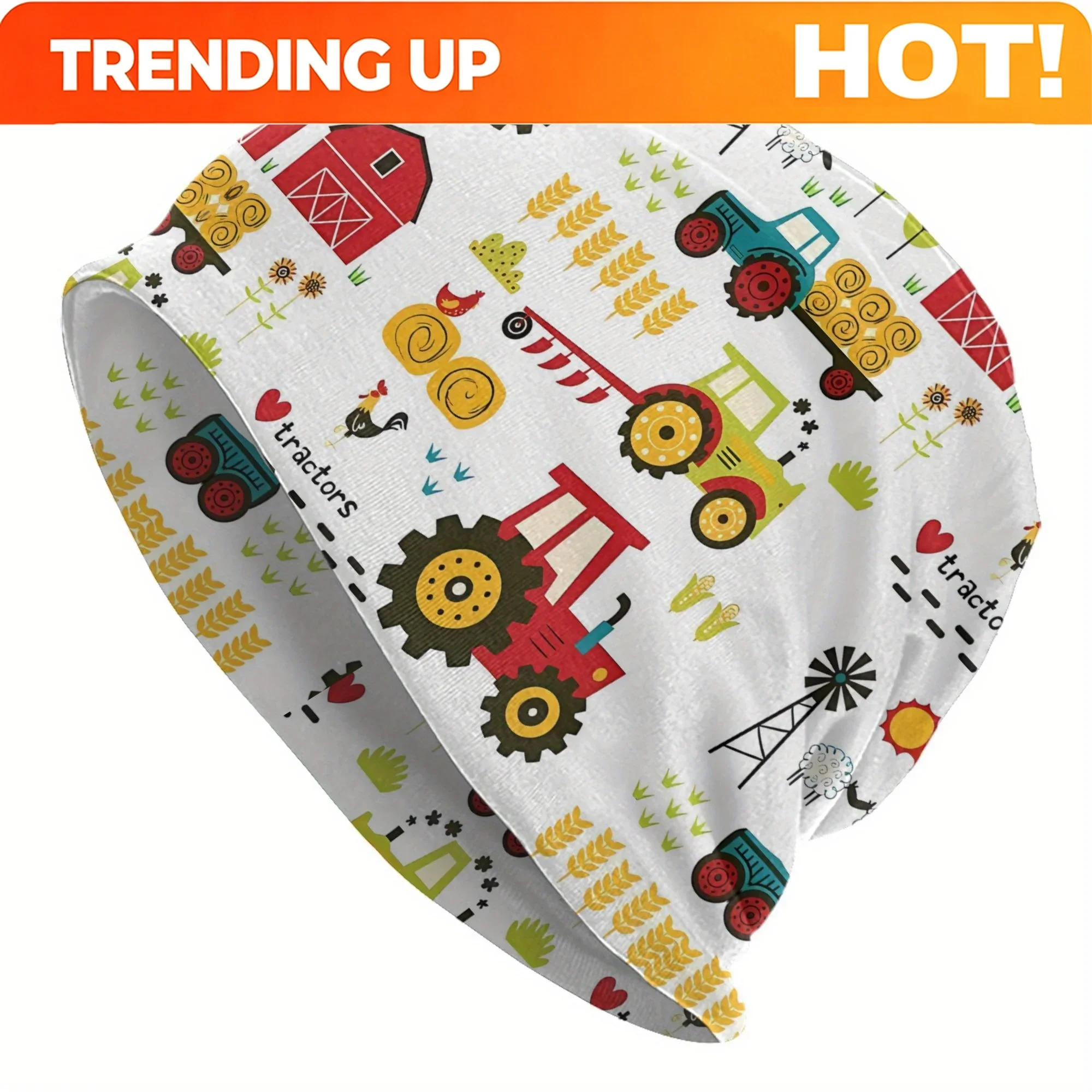 หมวกบีนนี่ผู้ชายลายรถแทรกเตอร์ - Agriculture Farming Hats บทวิจารณ์และราคา