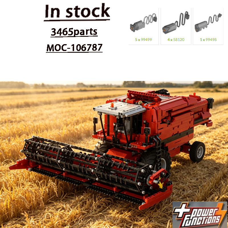 บล็อกตัวต่อ MOC-106787 รถเกี่ย - Agriculture Farming Education บทวิจารณ์และราคา