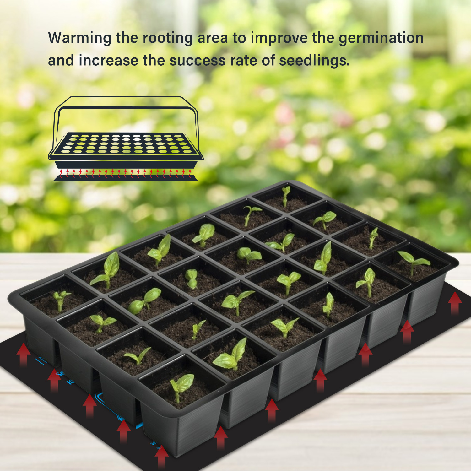 20.75X10ซม.EU/US/UK/AU ปลั๊กต้ - Seedling Heat Mat บทวิจารณ์และราคา